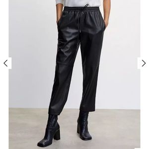 Mango Faux Leather Pants